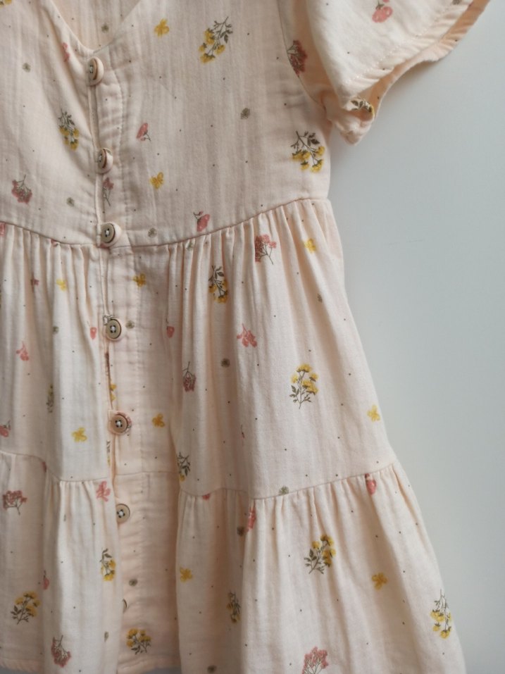 Müslin kumaş Kız Çocuk Elbise - Görsel 2