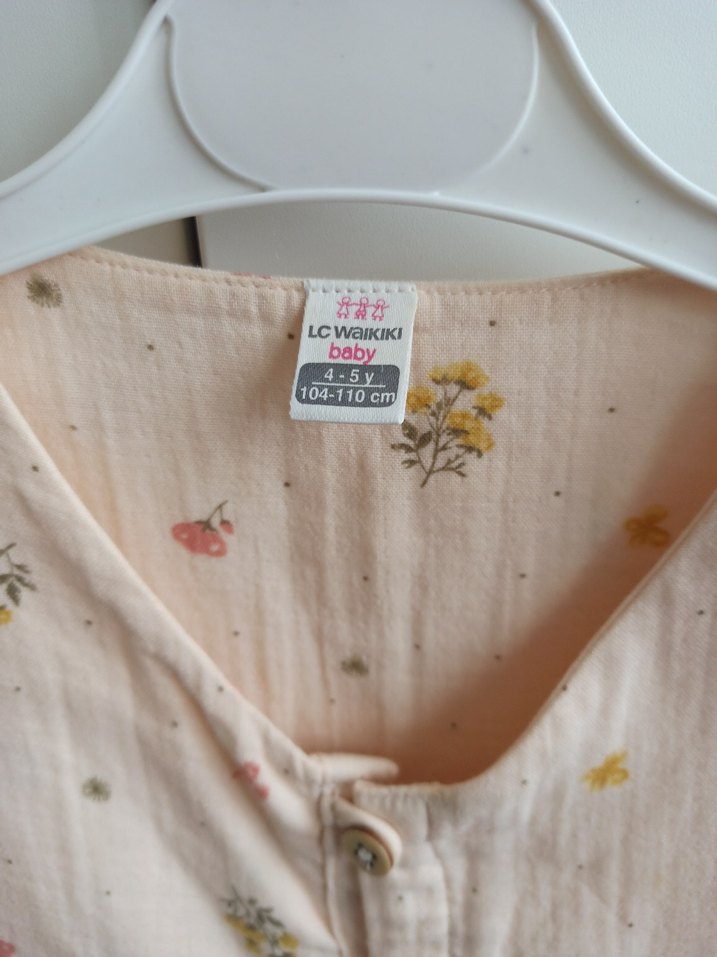 Müslin kumaş Kız Çocuk Elbise - Görsel 4