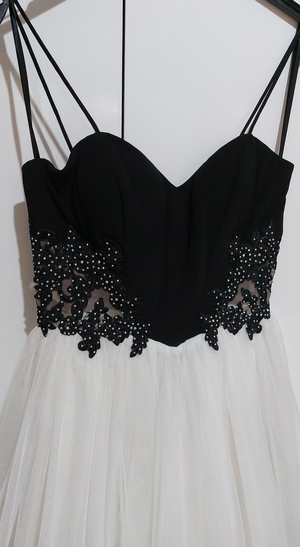 Dantelli askılı Mini Abiye Elbise - Görsel 2