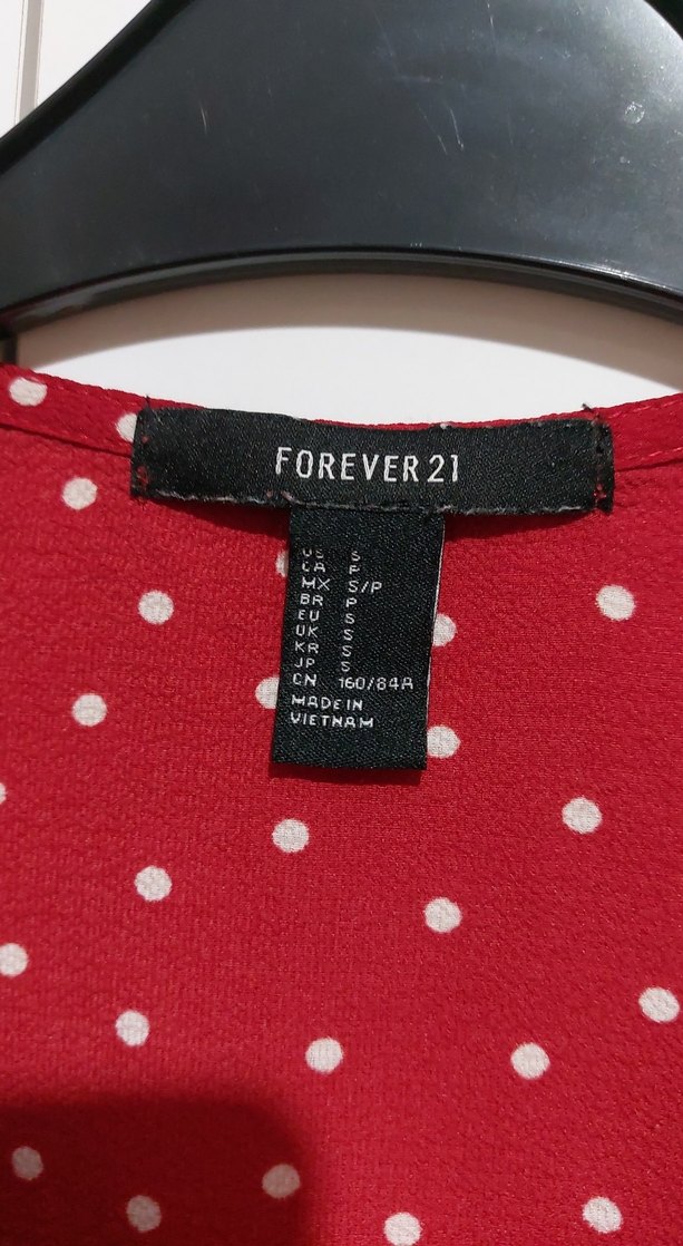 Kırmızı Puantiyeli Uzun Kollu Fırfırlı Elbise - Görsel 4