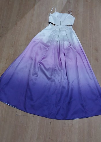 Mor Tonlarında  Uzun Elbise - Görsel 5