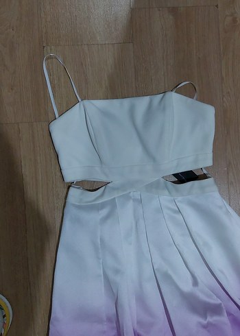 Mor Tonlarında  Uzun Elbise - Görsel 2