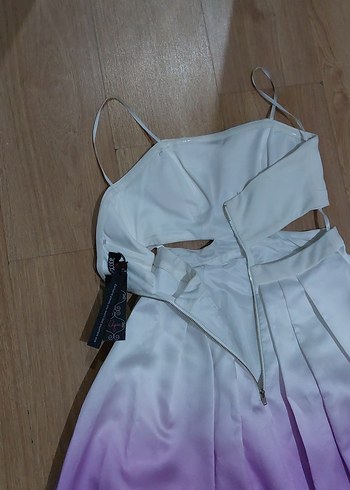 Mor Tonlarında  Uzun Elbise - Görsel 8