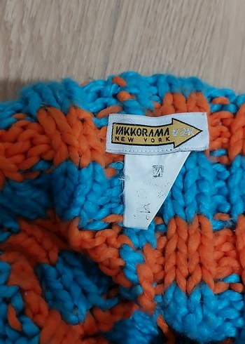 Renkli Örgü Kadın Bere - Görsel 5