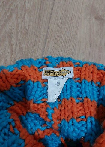 Renkli Örgü Kadın Bere - Görsel 4