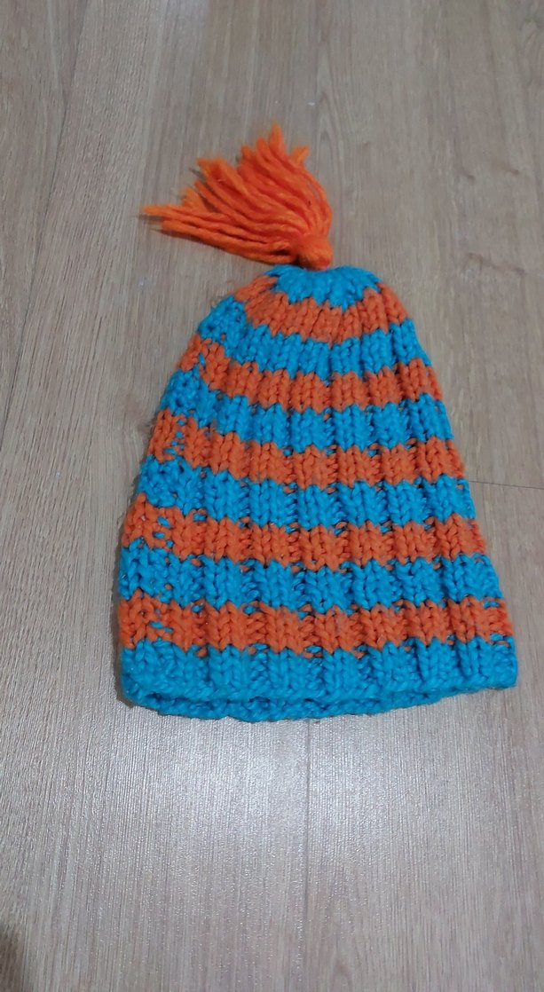 Renkli Örgü Kadın Bere - Görsel 2