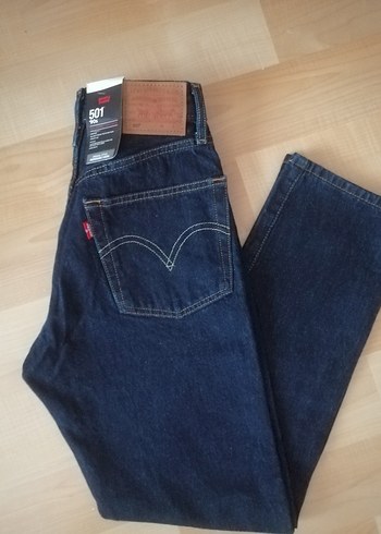 Levis Levi S 501 Original Fit Koyu Mavi Denim Jean