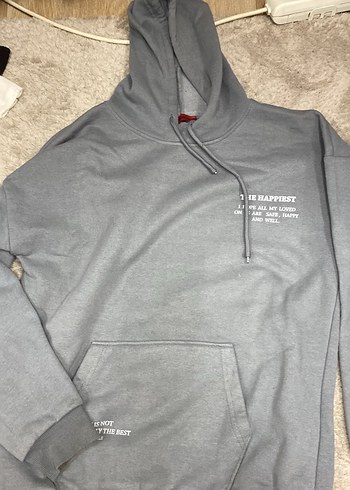 Trendyol & Milla Gri Kapusonlu Rahat Sweatshirt