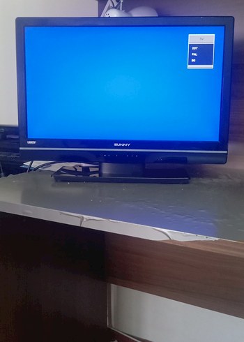 Mavi Sunny LED TV ve uydu alıcısı - Görsel 3