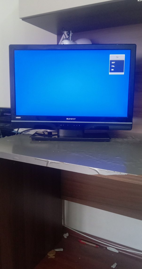 Mavi Sunny LED TV ve uydu alıcısı - Görsel 3