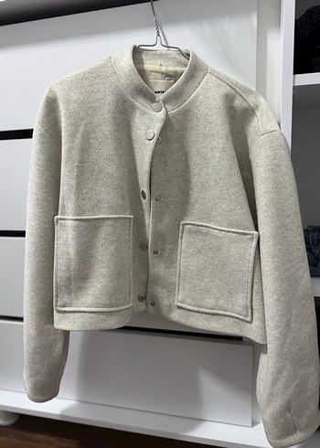 Gri Düğmeli Kadın Midi Ceket - Görsel 2