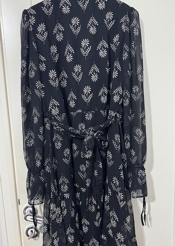 Kadın Siyah Bohem Midi Elbise - Görsel 4