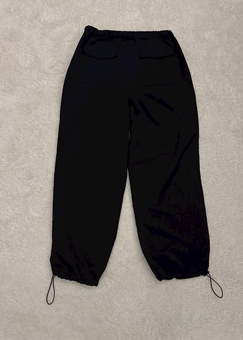 Siyah Jogger Dokuma Bağlama Detaylı - Görsel 4