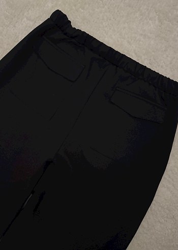 Siyah Jogger Dokuma Bağlama Detaylı - Görsel 3