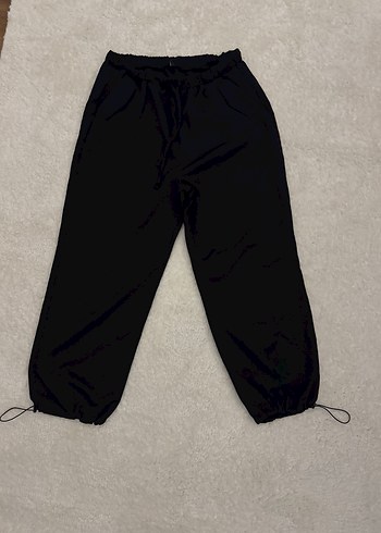 Siyah Jogger Dokuma Bağlama Detaylı - Görsel 5