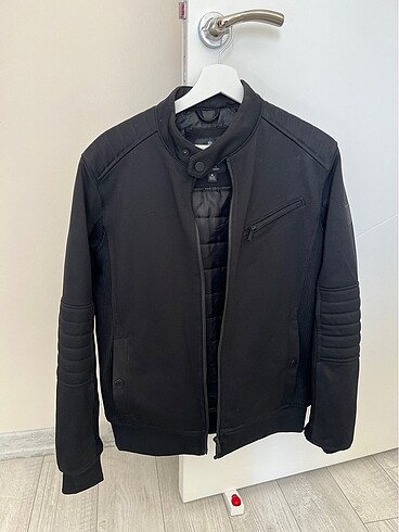 Siyah bomber ceket