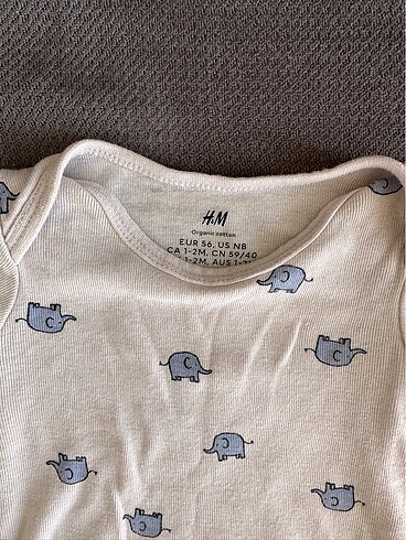 Yenidoğan Beden ten rengi Renk H&M pamuklu body