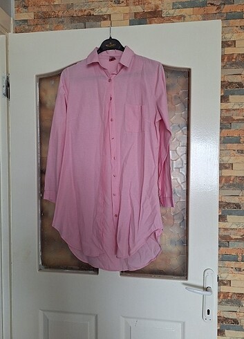 Pembe boy friend gömlek 