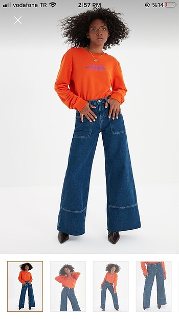 Trendyolmilla wide leg jean
