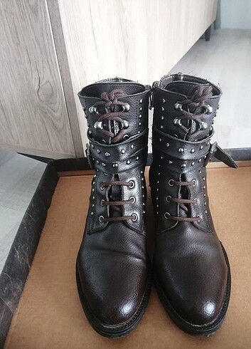 37 Beden kahverengi Renk SHOES & MORE KADIN BOT