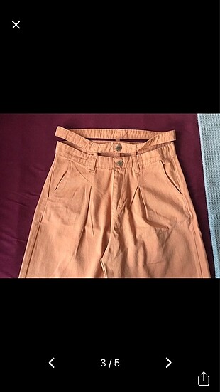 Bel detaylı jean