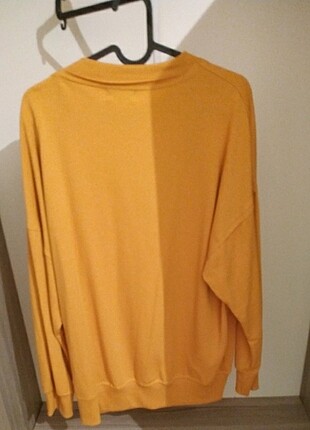 Addax Mariquita sweatshirt hardal rengi