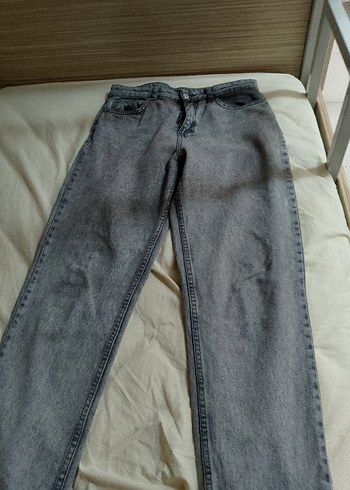 Diğer Gri Duz Kesim Denim Jean
