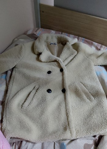 Diğer Ekru Pelus Ceket