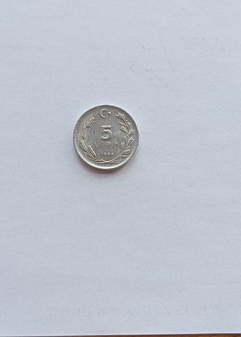 Gumus 5 Lira Antika Para