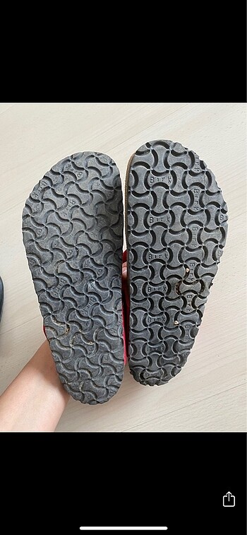 39 Beden kırmızı Renk Orjinal birkenstock terlik