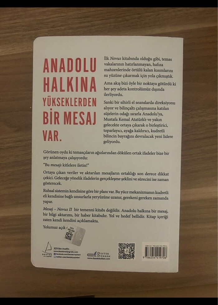 Novus mesaj kitabı erhan kolbaşı - Görsel 2