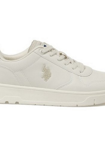 U.S Polo Assn. Ekru Deri Sneaker