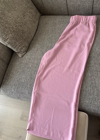 Pembe Kadın Uzun Kumaş Pantolon
