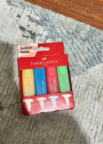 Faber Castell Pastel 4 Lu Duz Uclu Yazi İsaretleme Seti
