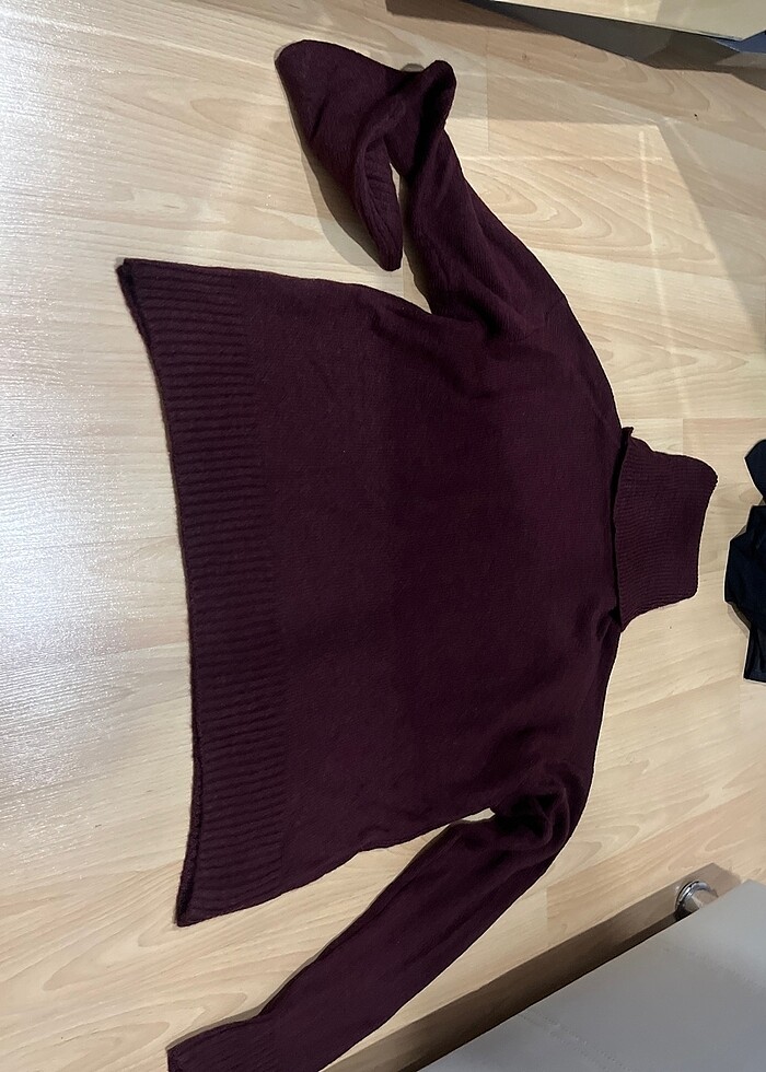 Bordo kazak etek takım - Görsel 3