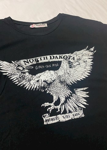 Diğer Siyah Baskılı Rock Punk Tişört