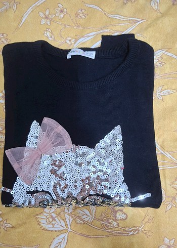 Payetli Kedi Figürlü Kedi Aksesuarı - Görsel 3