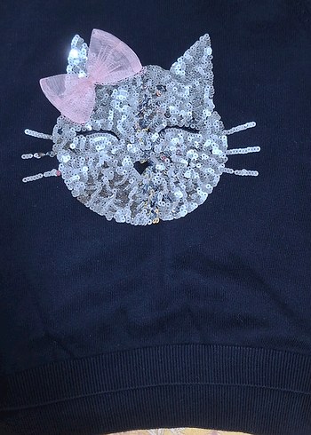 Payetli Kedi Figürlü Kedi Aksesuarı - Görsel 6