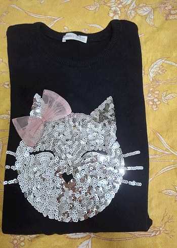 Payetli Kedi Figürlü Kedi Aksesuarı - Görsel 4