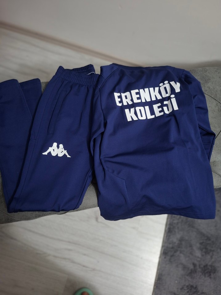 Kappa Erkek Çocuk Mavi Fermuarlı Sweatshirt - Görsel 2