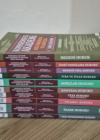 Konsensus Akademi Hukuk Konu Anlatimi Seti