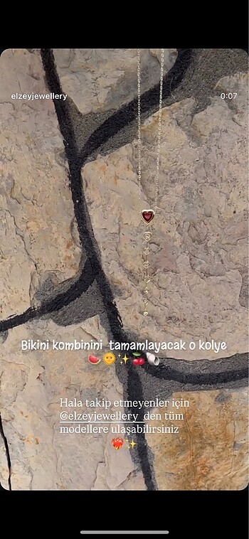 Renkli kalp Y kolye