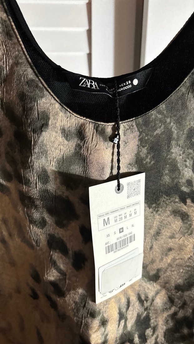 Zara Desenli Askılı Bluz - Görsel 2