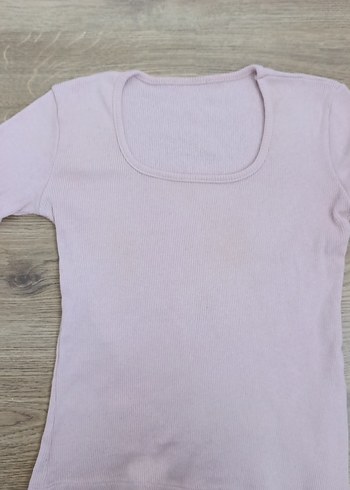 Kız Çocuk Uzun Kollu toz pembe Pamuklu Tişört - Görsel 2