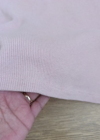 Kız Çocuk Uzun Kollu toz pembe Pamuklu Tişört - Görsel 3