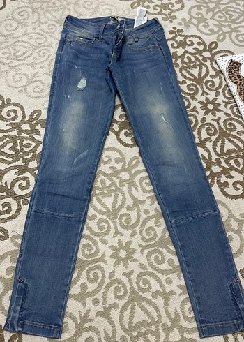 LTB Mavi Yikamali Dar Kesim Denim Jean