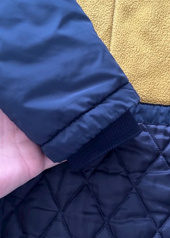 Erkek Çocuk Gri Düğmeli Mont - Görsel 4