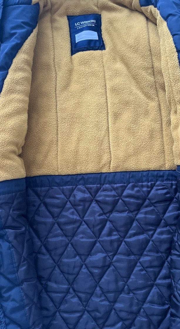 Erkek Çocuk Gri Düğmeli Mont - Görsel 3