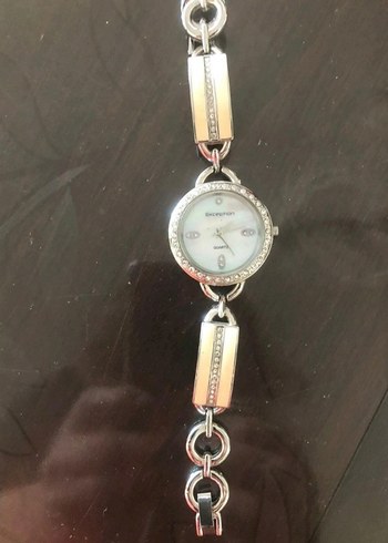 Zincir Detaylı Beyaz Kadın Saati - Görsel 2