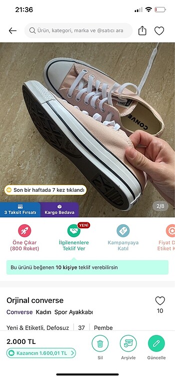 Converse Orjinal converse